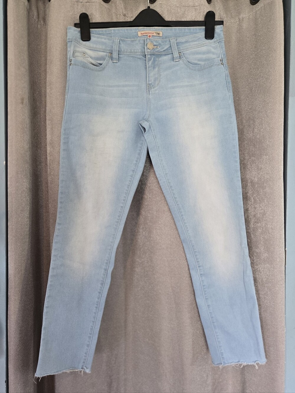 ⭐️YMI USA Light Blue Skinny Crop Jeans with Frayed Hem⭐️